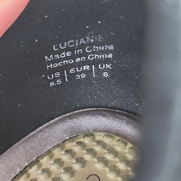 Women's Com + Sens Lucianie Round Toe Heels Black Size 8.5 - Picture 5 of 10